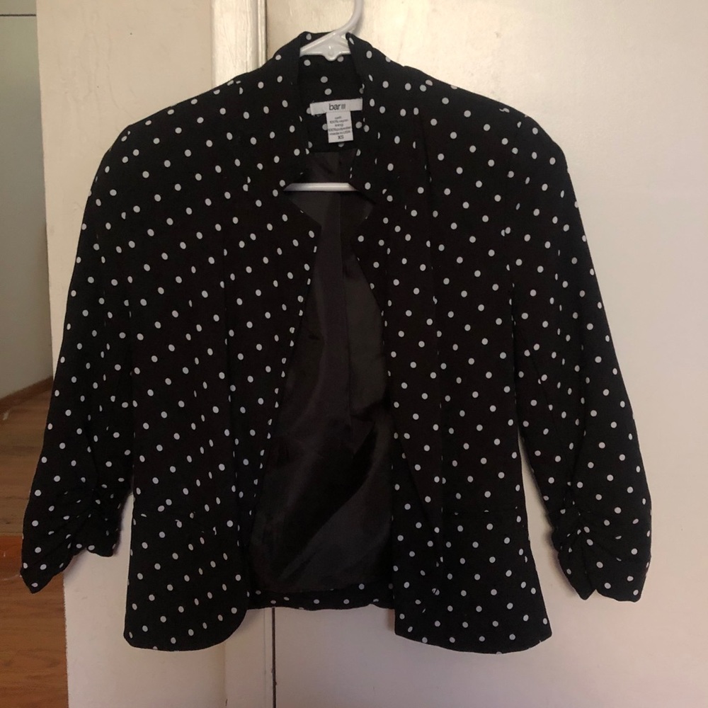 Polka dot blazer jacket